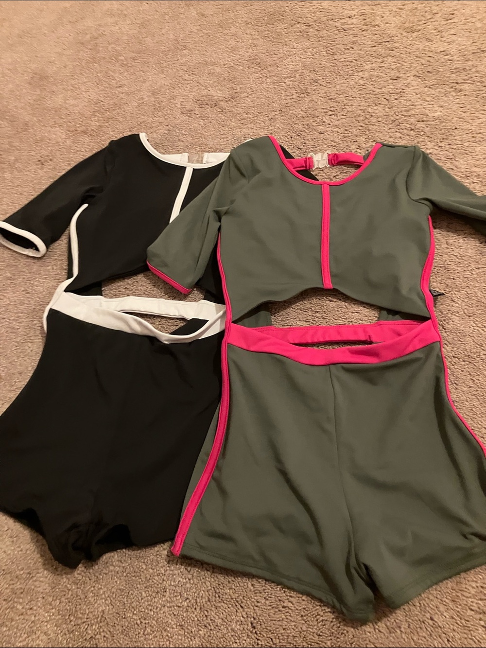 Two adorable Tiger Friday jumpsuits!